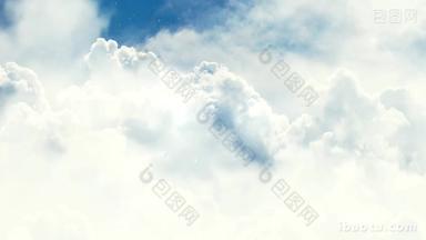 大气云层穿梭标题片头AE模板